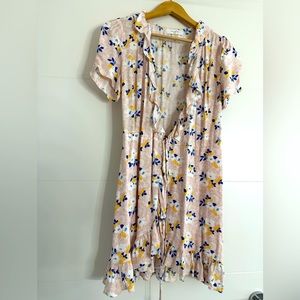 Crossbody sundress with a slit